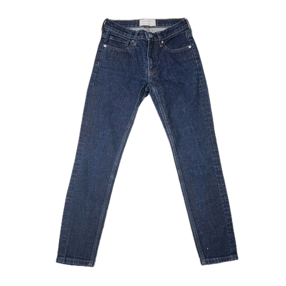 Everlane Ankle Skinny Jeans Womens Size 24 Dark Blue